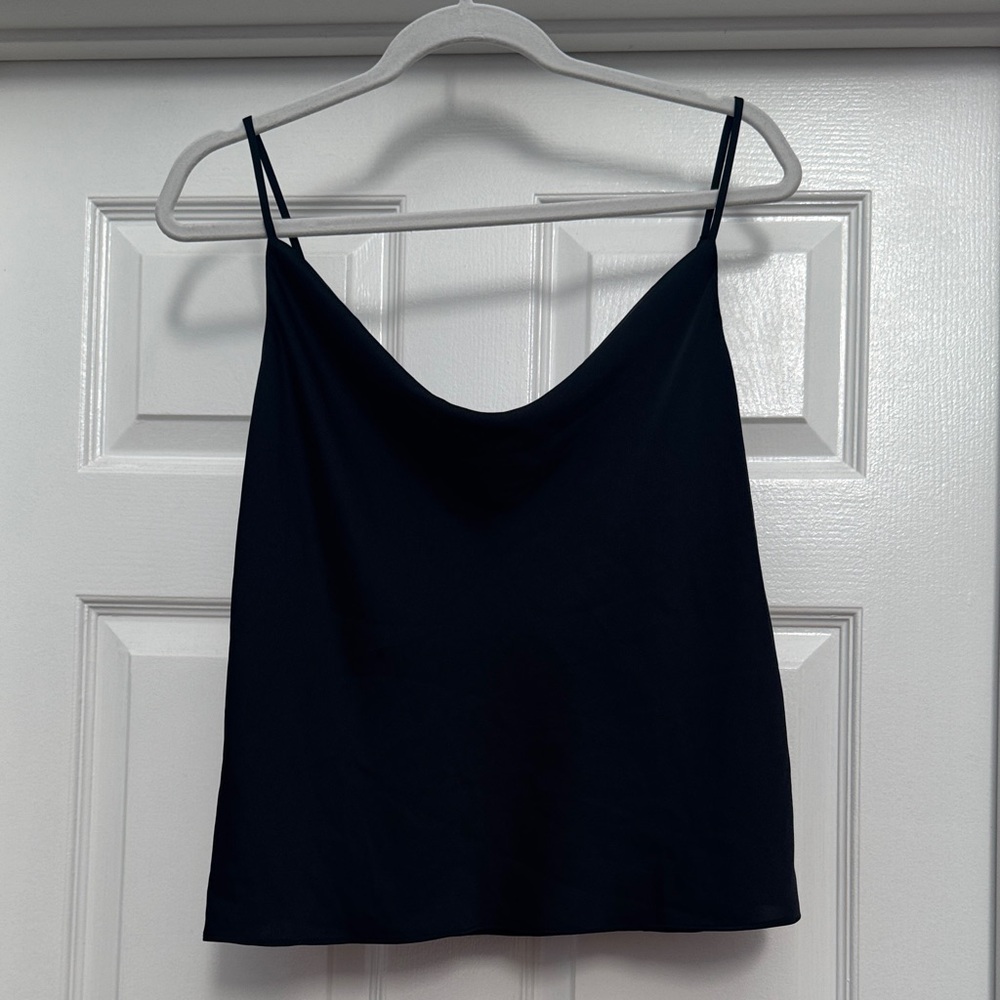 Babaton Black Satin Cowl Neck Blouse - Picture 3 of 5